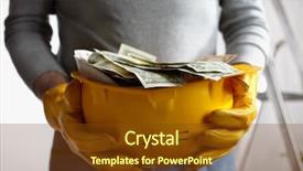  Presentation with profit - Audience pleasing presentation consisting of profit selective focus on nearest backdrop and a  colored foreground