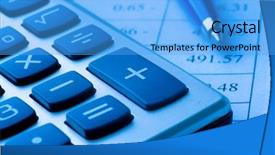  Presentation with shares - Beautiful presentation featuring profit shares - business balance backdrop and a light blue colored foreground