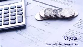  Presentation with business profit - Slides consisting of profit shares - business balance background and a  colored foreground