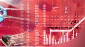  Presentation with profit - Colorful slide deck enhanced with profit shares - medical stethoscope backdrop and a red colored foreground