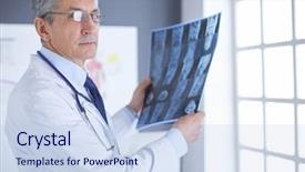  Presentation with roentgen - Amazing slide set having prognosis - male doctor holding x-ray backdrop and a light blue colored foreground