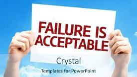  Presentation with failure - Beautiful presentation featuring progra - failure is acceptable card backdrop and a cool aqua colored foreground