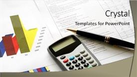  Presentation with financial management - Beautiful presentation featuring program management - various financial tools concept end backdrop and a white colored foreground