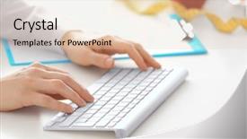  Presentation with education on computer black hands - Audience pleasing PPT layouts consisting of program menu - hands of female nutritionist working backdrop and a lemonade colored foreground