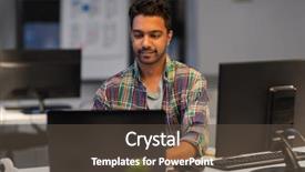  Presentation with iot agriculture technology concept man - Theme enhanced with programmer - deadline technology and people concept background and a  colored foreground