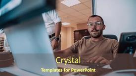  Presentation with testing - Slides featuring programmer-diligently-testing-smartphone-applications background and a tawny brown colored foreground