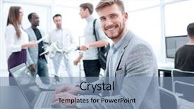  Presentation with testing - Slides enhanced with programmer is testing the laptop background and a seafoam green colored foreground