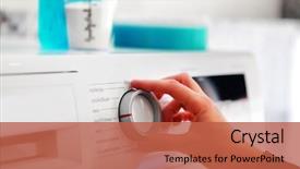  Presentation with hand washing - Colorful PPT theme enhanced with programming - close up of woman hand backdrop and a red colored foreground