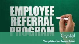  Presentation with employee - PPT layouts enhanced with programming - employee referral program background and a ocean colored foreground