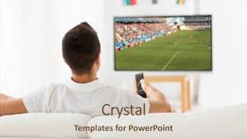  Presentation with entertainment - Cool new PPT theme with programming - leisure technology sport entertainment backdrop and a lemonade colored foreground