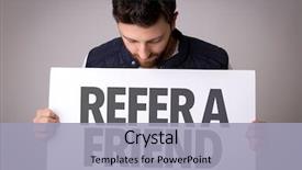  Presentation with welcome back friend - Colorful presentation theme enhanced with programming - refer a friend backdrop and a light blue colored foreground