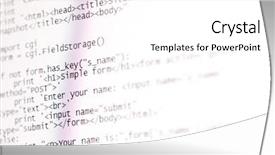  Presentation with java programming - Colorful presentation enhanced with programming code abstract screen backdrop and a white colored foreground