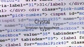  Presentation with code script - PPT theme with programming code abstract screen background and a light blue colored foreground