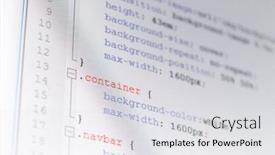  Presentation with css - Audience pleasing slide set consisting of programming-concept-code backdrop and a light gray colored foreground