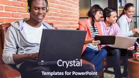  Presentation with coding - Audience pleasing PPT theme consisting of programs colleges - computer programmer in start-up company backdrop and a tawny brown colored foreground