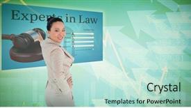 Presentation with shares - Amazing PPT layouts having progressive law - smiling asian businesswoman pointing backdrop and a soft green colored foreground