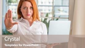  Presentation with cyber stalking computer laptop suffering - Beautiful PPT layouts featuring prohibition - redhead woman using computer laptop backdrop and a coral colored foreground