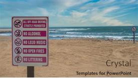  Presentation with alcohol prohibition - Presentation design having prohibition-sign-with-a-lot background and a coral colored foreground