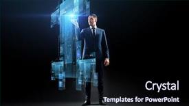  Presentation with augmented reality - Slide deck consisting of project - business augmented reality people background and a wine colored foreground