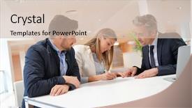  Presentation with real estate tax - Amazing PPT layouts having project buy - couple signing contract with real backdrop and a soft green colored foreground