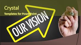  Presentation with vision - PPT layouts enhanced with project charter - hand writing the text our background and a tawny brown colored foreground