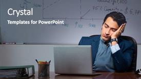  Presentation with cost - Audience pleasing slide set consisting of project cost - financial specialist working late backdrop and a gray colored foreground