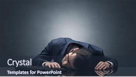  Presentation with equality in the workplace - Audience pleasing PPT theme consisting of project end study - young businessman fell asleep backdrop and a  colored foreground