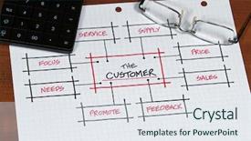  Presentation with business plan - PPT layouts enhanced with project focusing on the customer background and a sky blue colored foreground