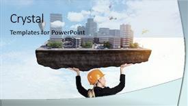  Presentation with project - PPT layouts enhanced with project is within her grasp background and a  colored foreground