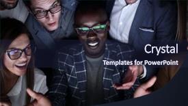  Presentation with passion - Beautiful PPT theme featuring project lead - close up a successful business backdrop and a  colored foreground