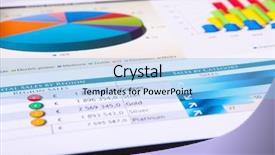  Presentation with graphing paper - Colorful presentation design enhanced with project managment office - financial paper charts and graphs backdrop and a  colored foreground