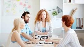  Presentation with marketing strategy - Amazing slide deck having project offer - meeting of marketing experts backdrop and a  colored foreground