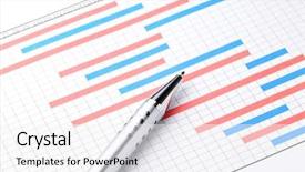  Presentation with project - Presentation enhanced with project plan gantt charts background and a white colored foreground