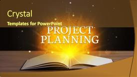  Presentation with planning - Presentation featuring project planning inscription coming background and a tawny brown colored foreground