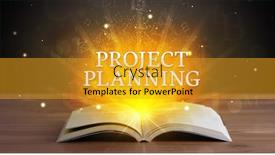  Presentation with planning - PPT theme with project planning inscription coming background and a gold colored foreground