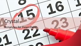  Presentation with page - Cool new presentation theme with project prioritization - page of the calendar backdrop and a coral colored foreground