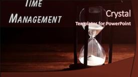  Presentation with time management - PPT layouts having project prioritization - time management concept hourglass background and a wine colored foreground