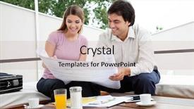  Presentation with architect - Colorful PPT layouts enhanced with project proposal - male architect discussing house plans backdrop and a soft green colored foreground