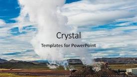  Presentation with geothermal energy - Amazing presentation having project to study geothermal energy backdrop and a light blue colored foreground