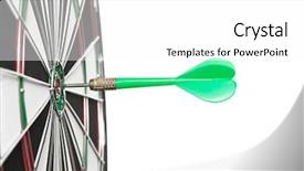  Presentation with arrows - Slide deck with projectile - dart arrows in the target background and a white colored foreground