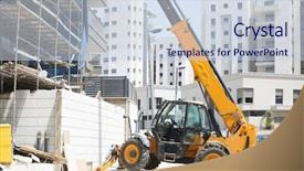  Presentation with new office - Presentation design enhanced with projects pipeline - construction of a new residential background and a lemonade colored foreground