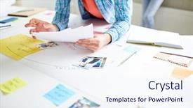  Presentation with reading - PPT layouts having knowledge organization - hands of student reading papers background and a  colored foreground