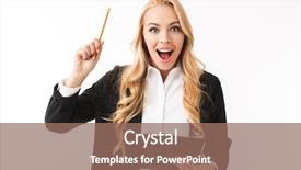  Presentation with happy young student girl holding - Amazing presentation theme having projet de fin d etude - portrait of a happy young backdrop and a coral colored foreground