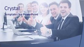  Presentation with business journey to success - Theme featuring projet de fin d etude - success in business close-knit business background and a sky blue colored foreground