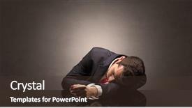  Presentation with workplace - Amazing PPT layouts having extra work - young businessman fell asleep backdrop and a tawny brown colored foreground