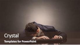  Presentation with racism workplace - Colorful PPT theme enhanced with young businessman fell asleep backdrop and a tawny brown colored foreground