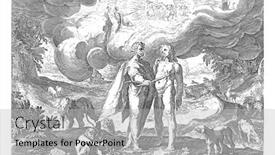  Presentation with monkey - Amazing slides having prometheus-gives-man-the-fire backdrop and a light gray colored foreground