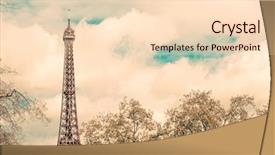  Presentation with eiffel tower paris france - Slide deck with prominence - eiffel tower nickname la dame background and a lemonade colored foreground