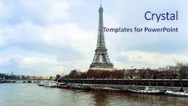  Presentation with eiffel tower paris france - Slides featuring prominence - eiffel tower nickname la dame background and a  colored foreground
