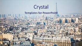  Presentation with notre dame de paris france - Slides enhanced with prominence - eiffel tower nickname la dame background and a sky blue colored foreground